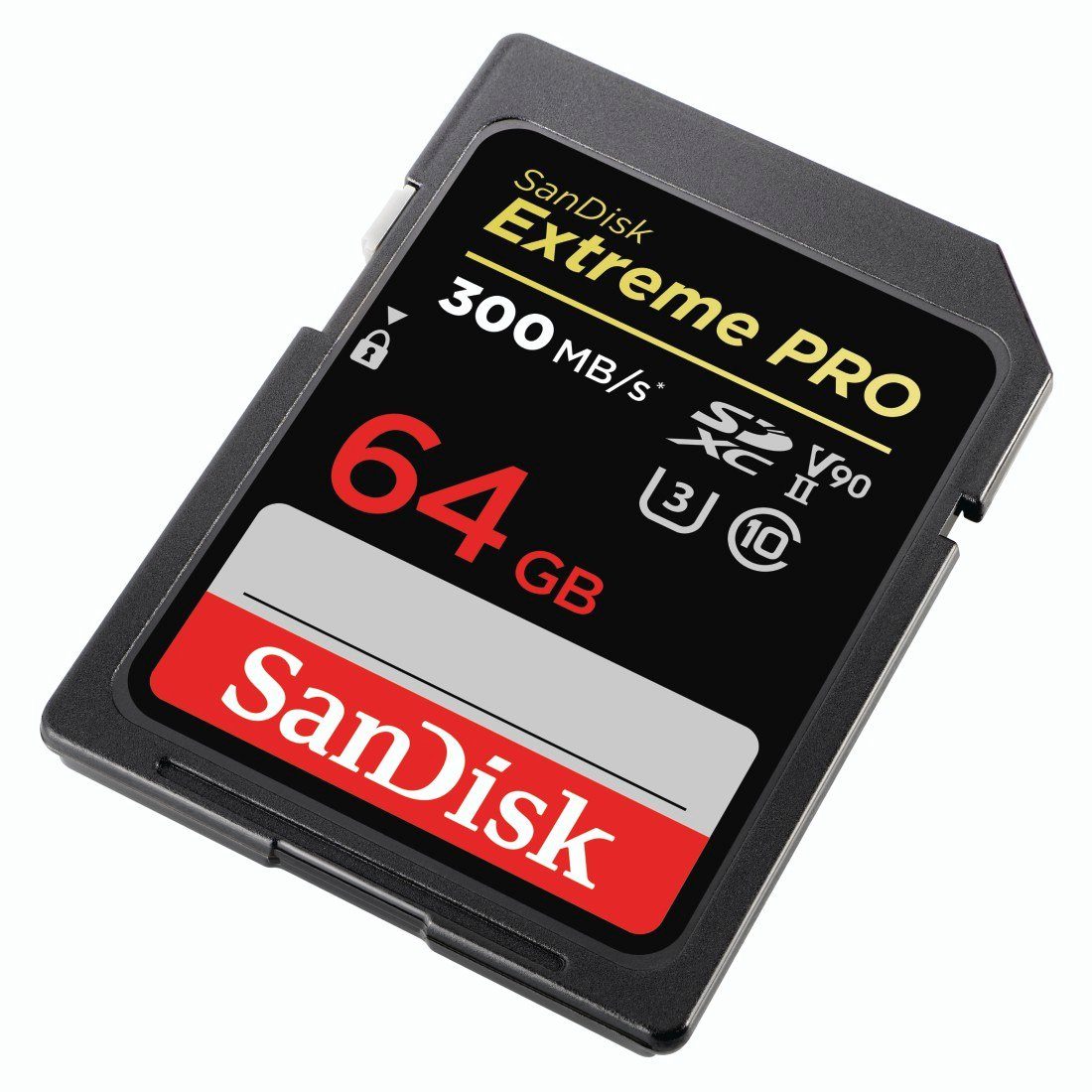 Sandisk Extreme Pro Speicherkarte (64 GB, UHS-I Class 10, 300 MB/s Lesegeschwindigkeit)