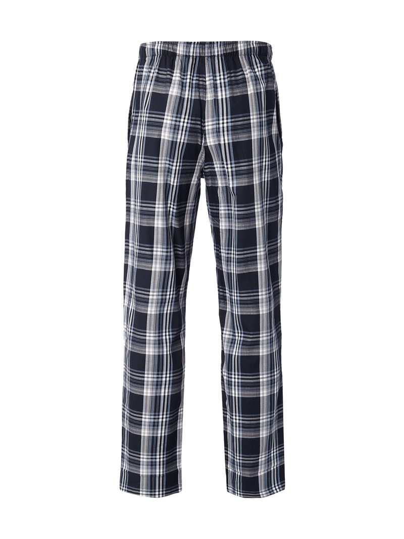 Loungehose mit Streifenmuster in dunkelblau