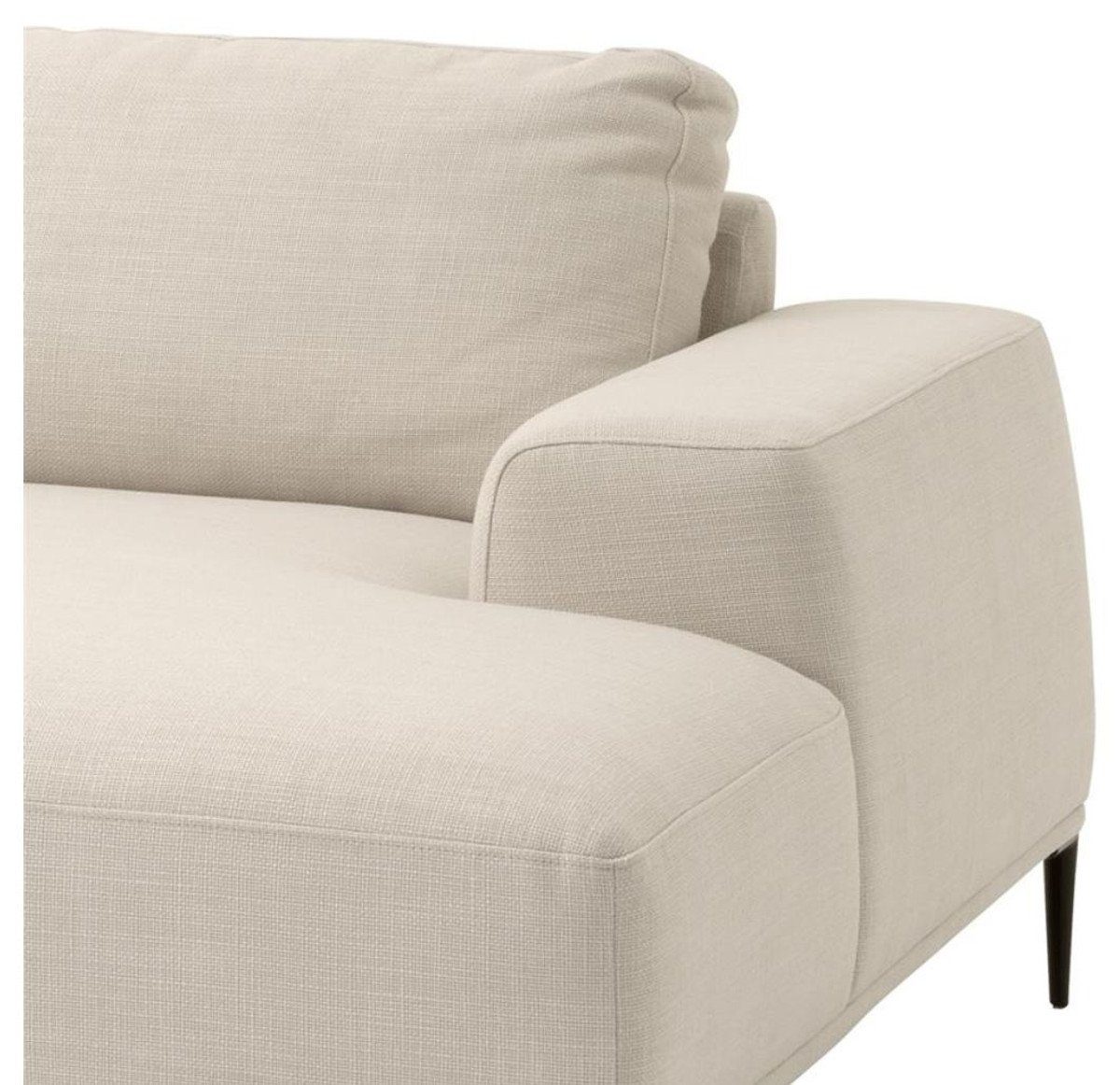 Casa Padrino Loungesofa Luxus Lounge Sofa Naturfarbig 285 x 164 x H. 80 cm - Luxus Kollektion