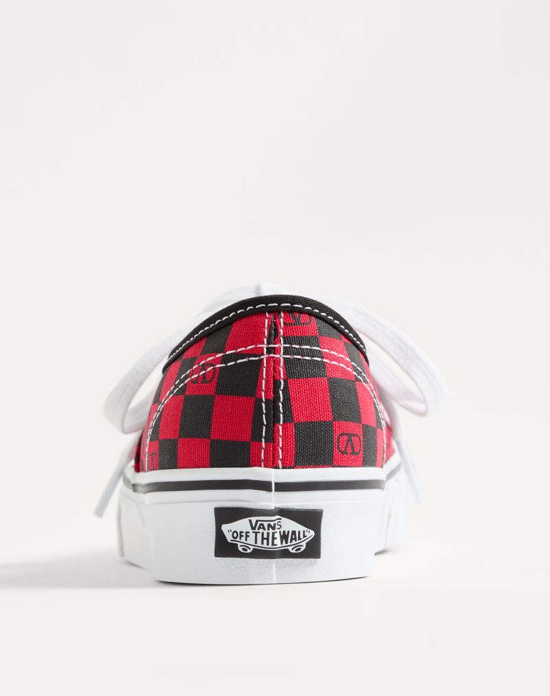 Tênis de cano baixo Valentino Garavani e Vans em tecido com estampa xadrez VLogo