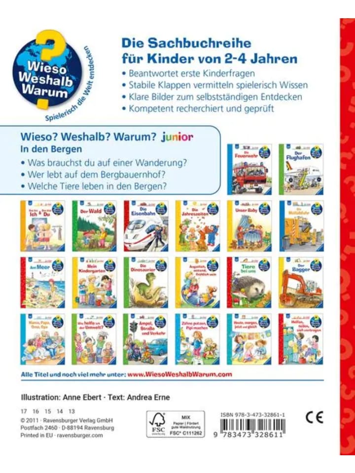 Ravensburger Wieso? Weshalb? Warum? junior, Band 42: In den Bergen günstig kaufen onesize