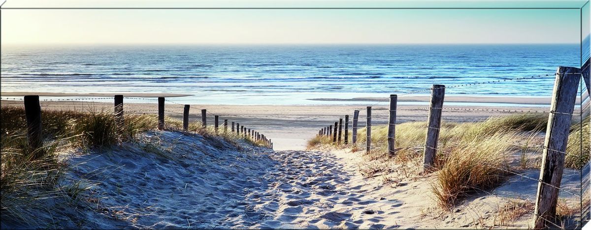 Leinwanddruck By the Sea Canvas-Panorama