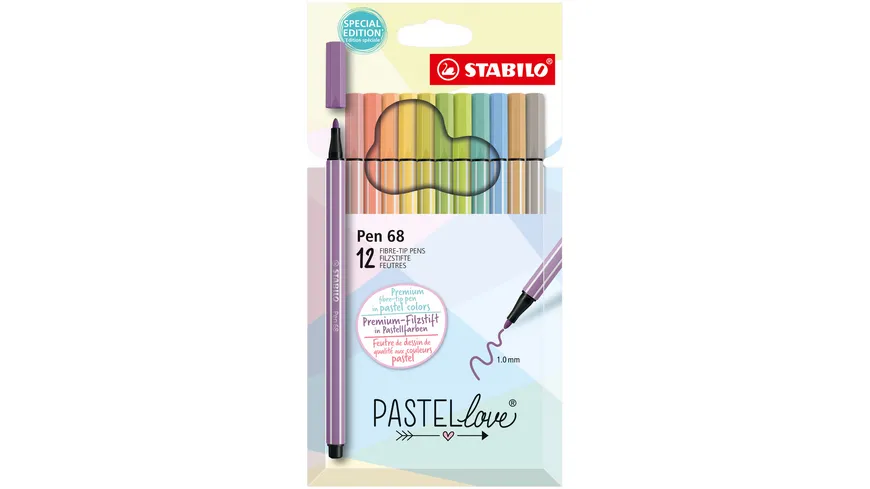 STABILO® Pen 68 Etui „Pastellove