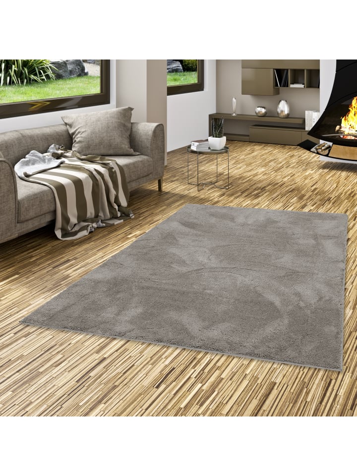 Pergamon Hochflor Langflor Super Soft Teppich Silky in Antraciet günstig kaufen