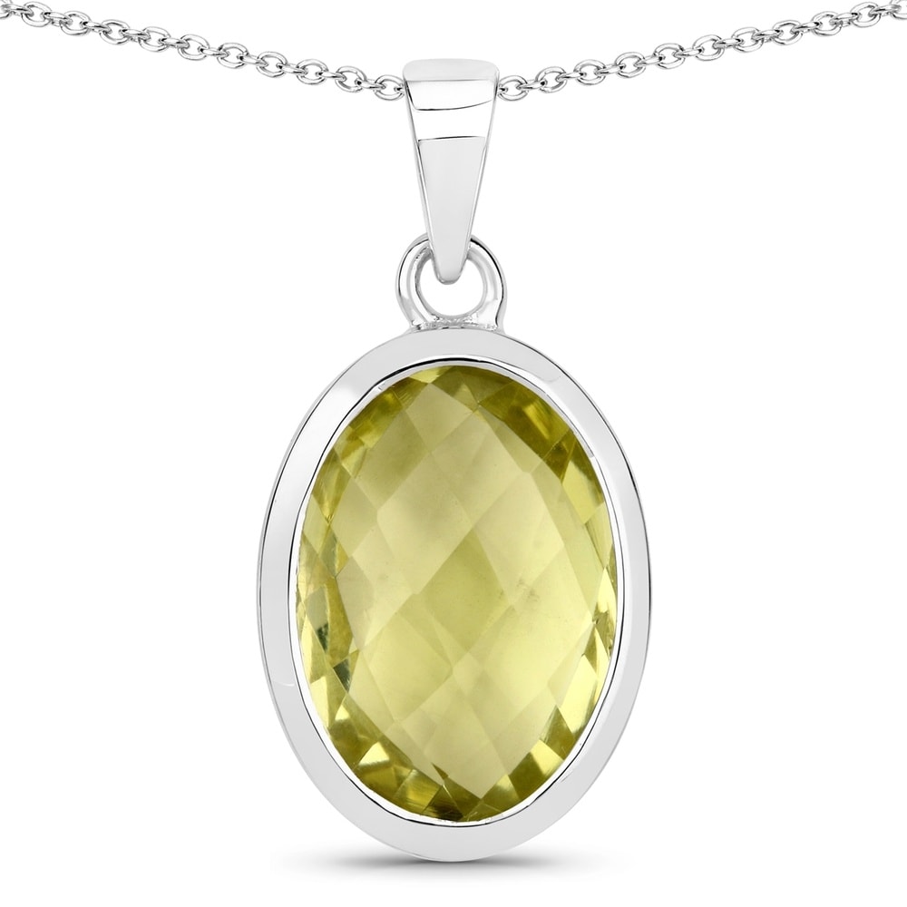 Rafaela Donata Chaîne Argent sterling Quartz citron en Argent Bijoux