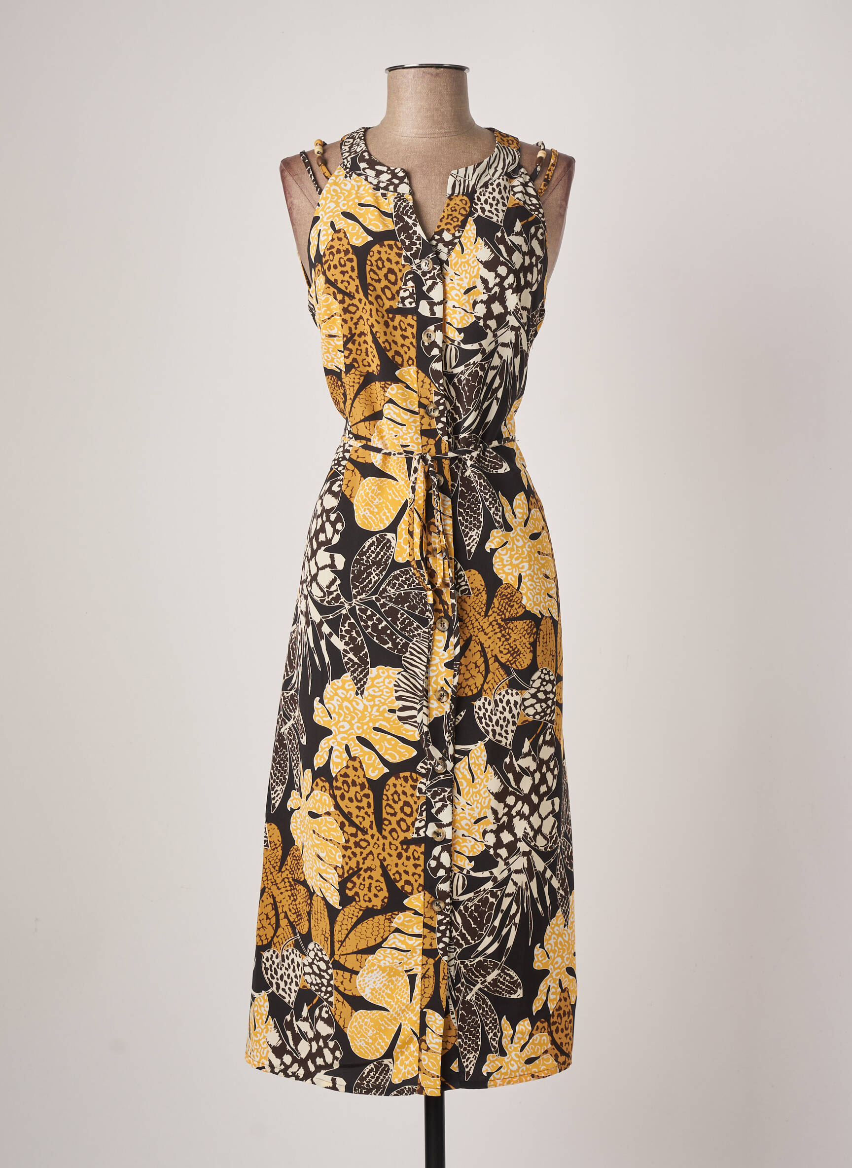 Diane Laury Robes Mi Longues Femme couleur jaune
