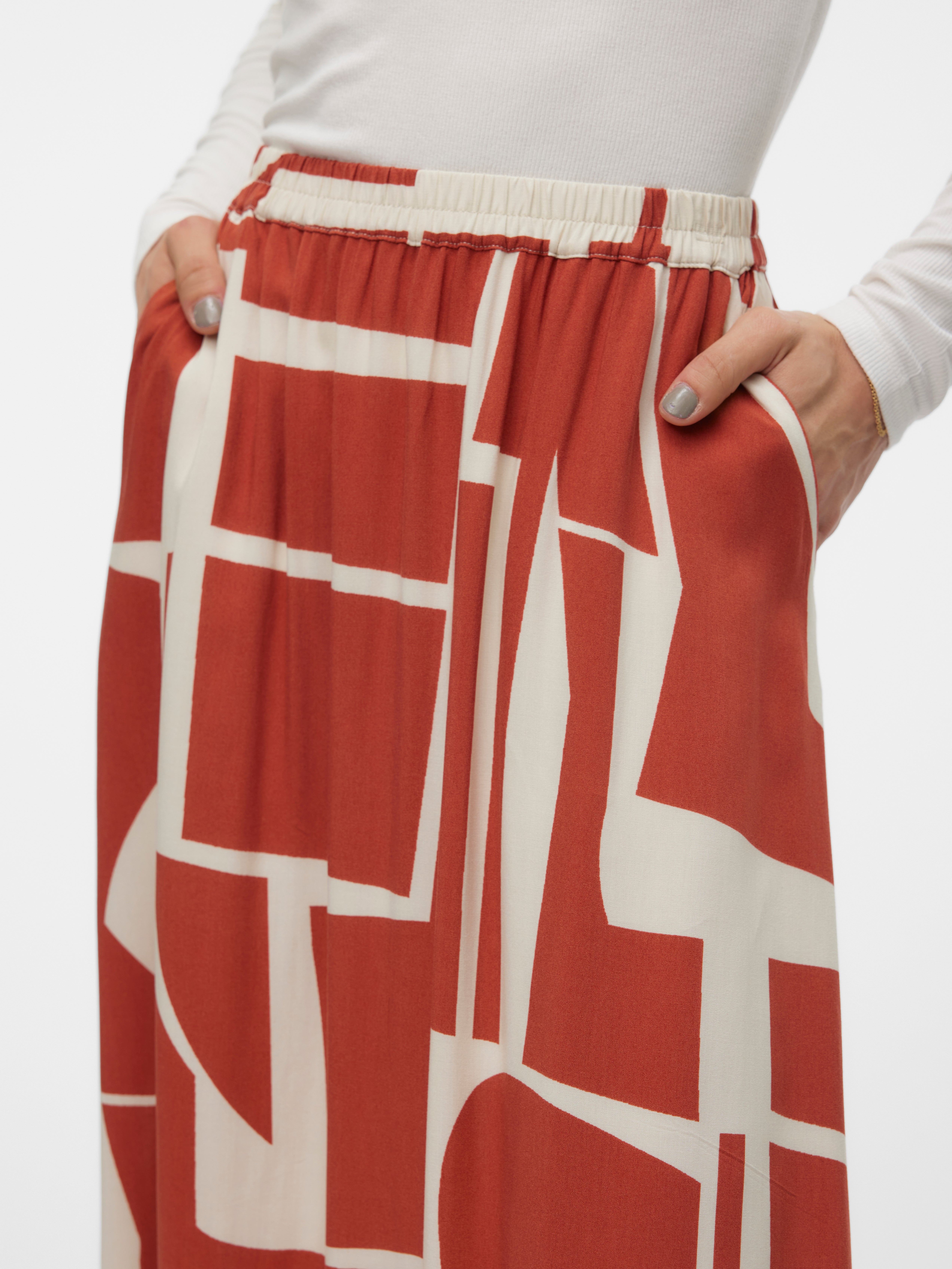 VMEASY Hohe Taille Langer Rock