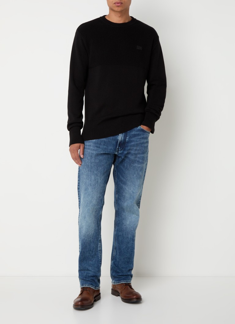 G-Star RAW Fine-knit organic cotton pullover with logo