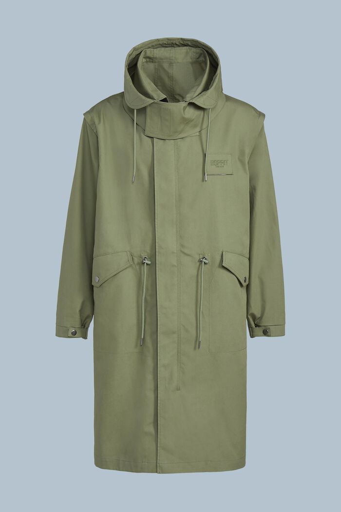 Kapuzen-Parka mit abnehmbaren Ärmeln