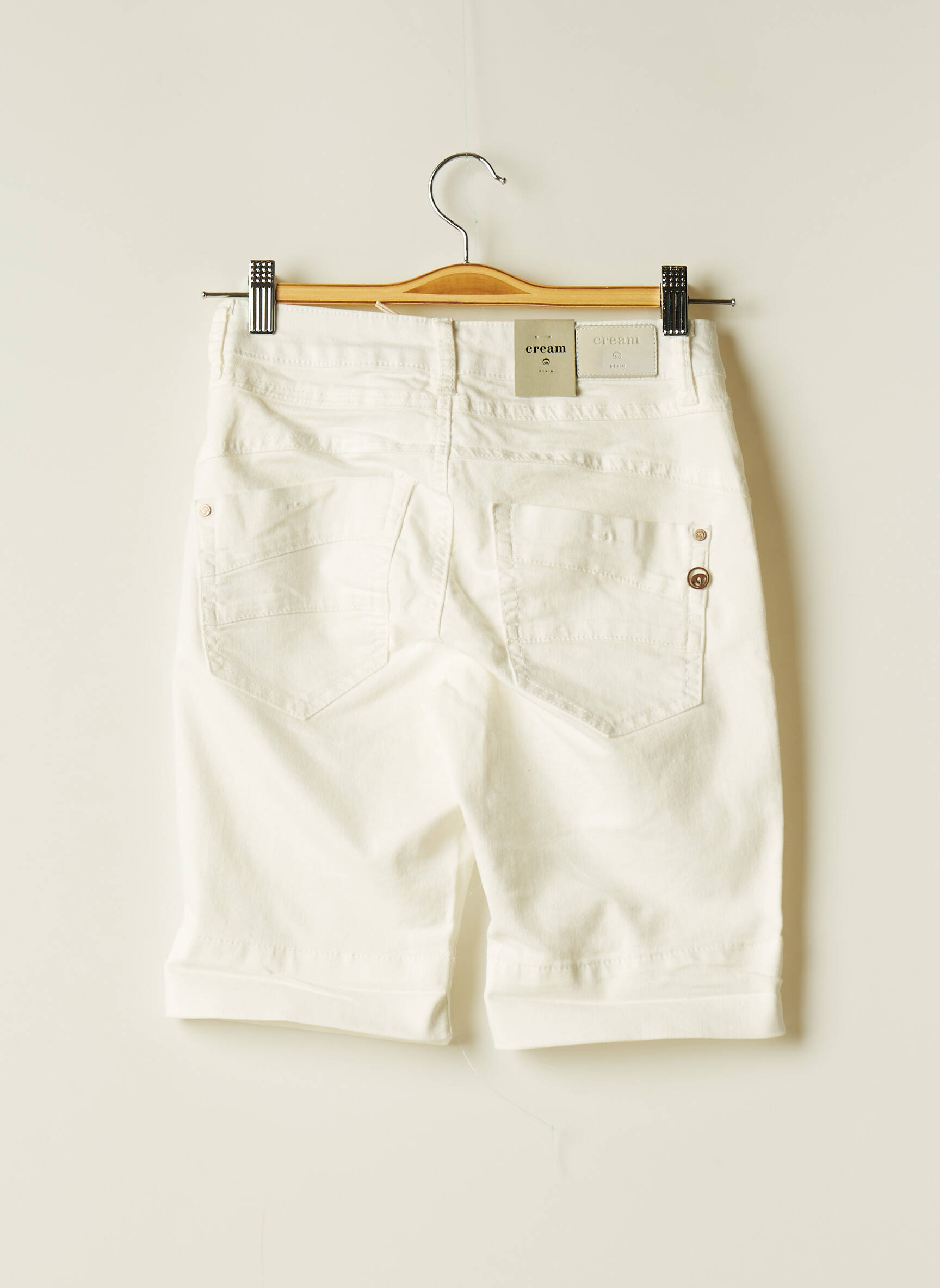 Cream Bermudas Femme couleur blanc