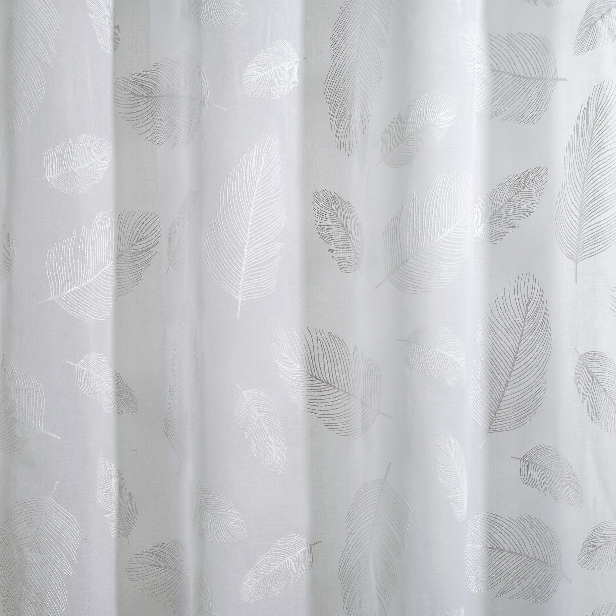 Voilage motif plumes