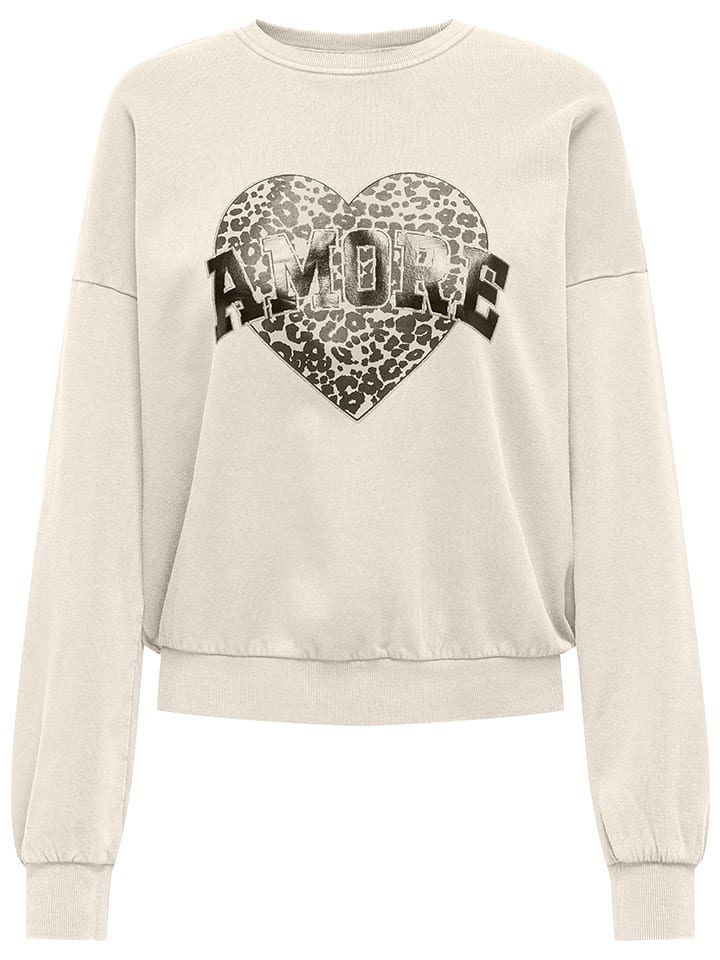 ONLY Sweatshirt in Beige günstig kaufen