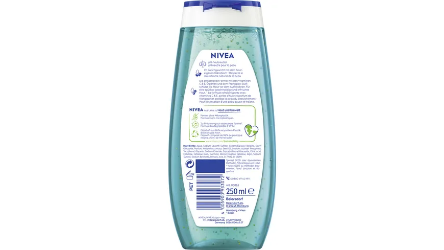 NIVEA Pflegedusche Frangipani & Oil 250 ml