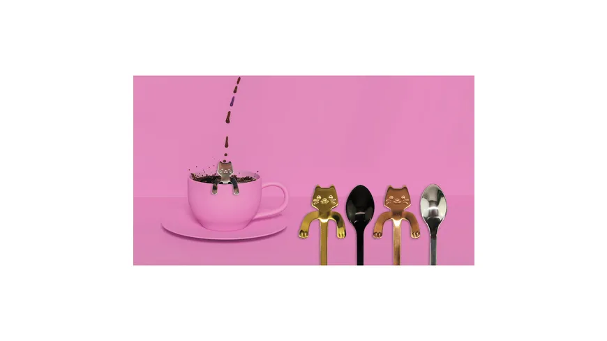 Winkee Kaffeelöffel Set Kätzchen 4-tlg.