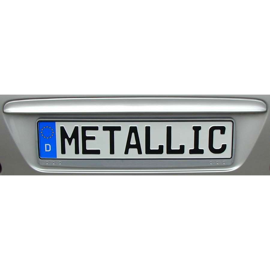ALUTEC Kennzeichenhalter Erucarat "Metallic-Look", 1 Stück - ATU