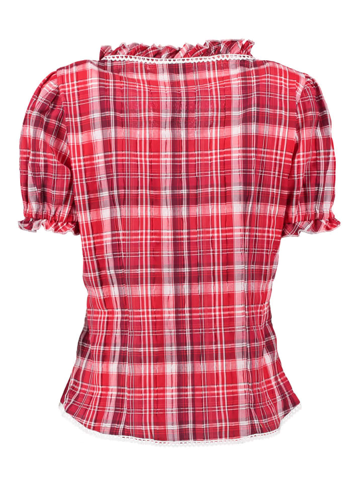 OS-Trachten Trachtenbluse Klosy in mittelrot günstig kaufen