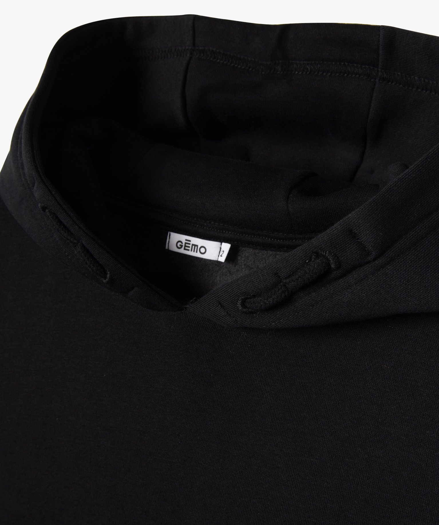 Sweat molletonné à capuche Garçon noir | GEMO