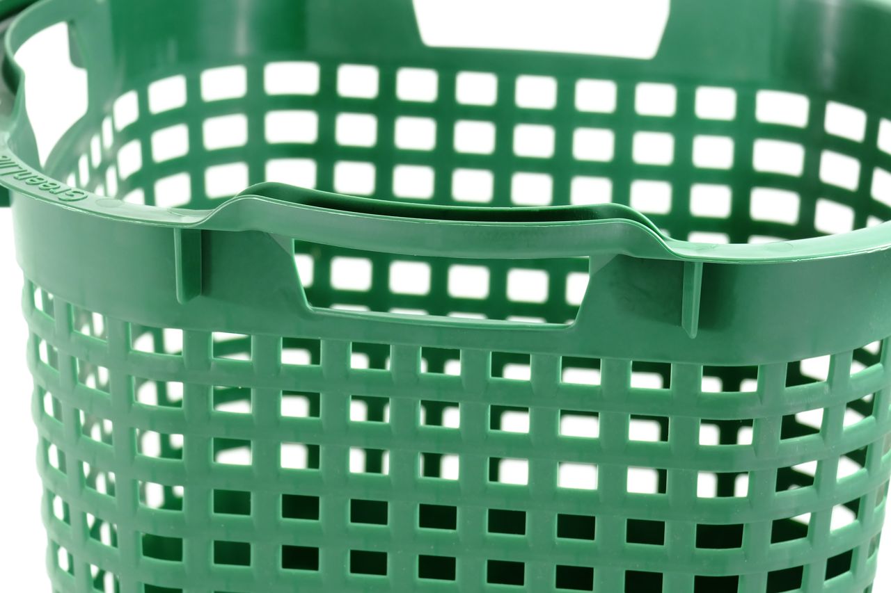 GreenLife Uni-Korb 25 kg, 3 Stück, drehstapelbar, grün