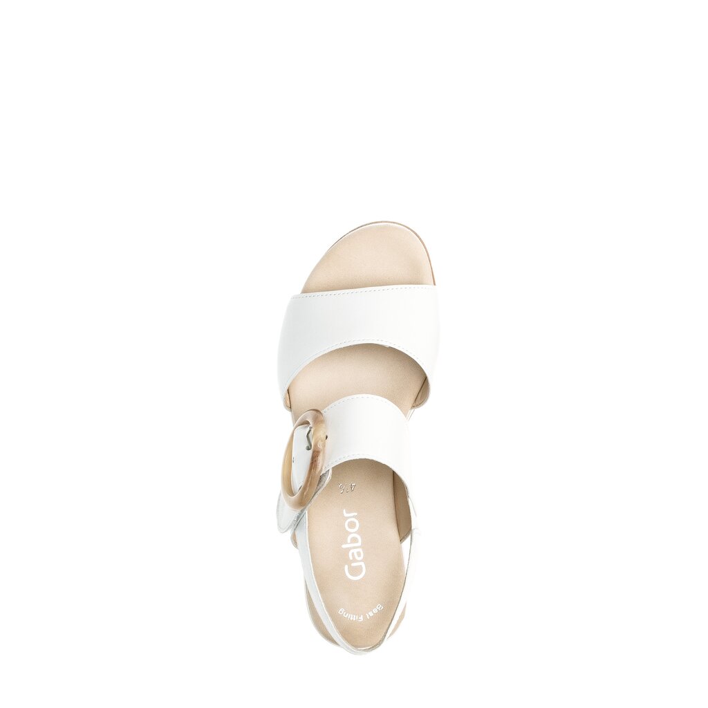 Gabor fashion Keilsandalette weiß