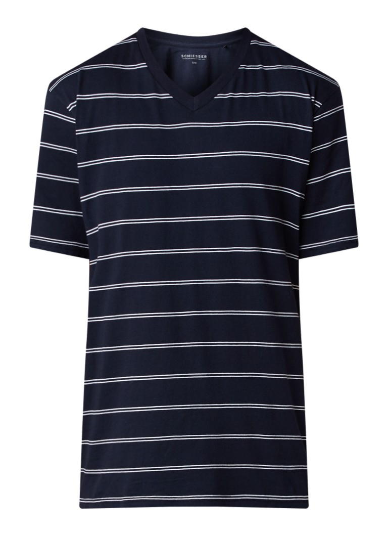Set de pijamale Schiesser din bumbac cu dungi