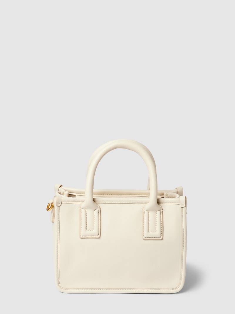 Tote Bag mit Label-Detail Modell 'LENI' in ecru