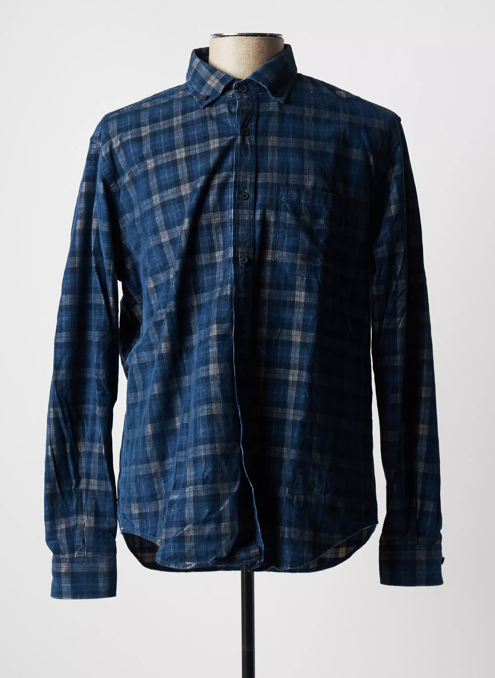 Serge Blanco Manches Longues Homme couleur bleu