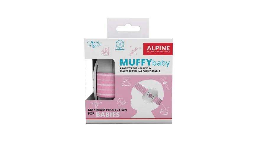 ALPINE Gehörschutz MUFFY BABY rosa