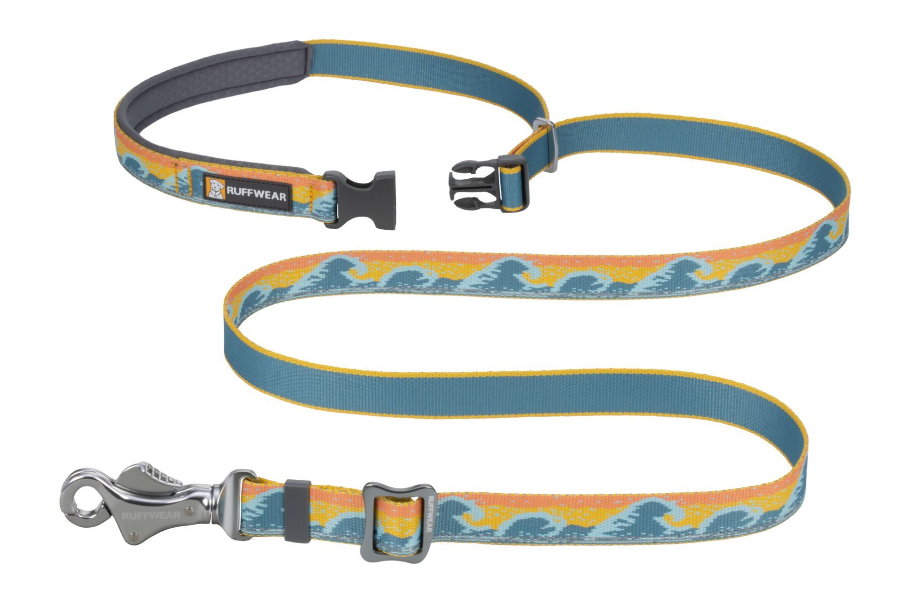 Ruffwear Hundeleinen Ruffwear Verstellbare Hundeleine Crag EX™ blau/ türkis/ beige/ braun