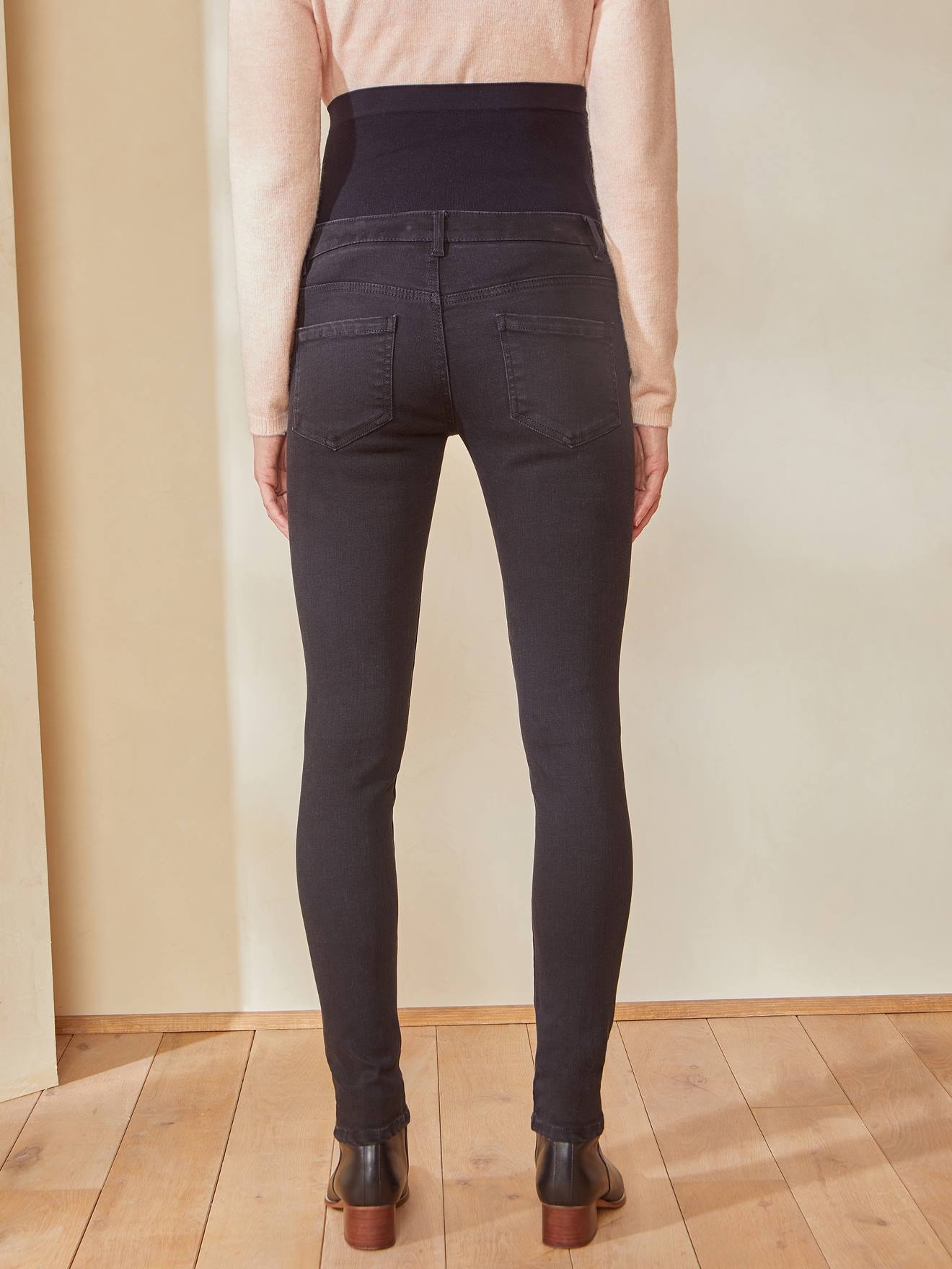 Vertbaudet Umstands-Jeans mit Stretch-Einsatz, Skinny-Fit - blue stone
