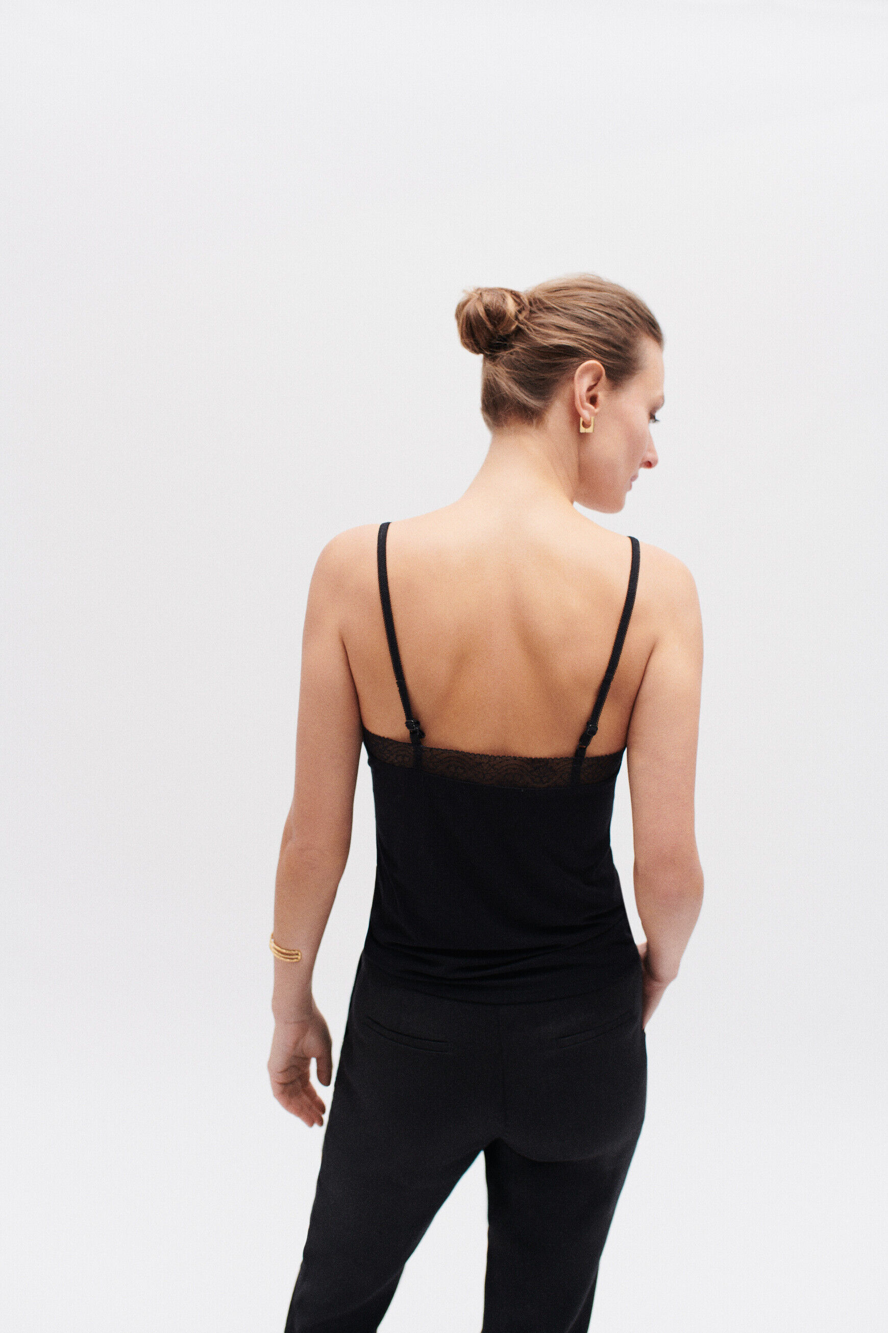 caraco clea noir femme
