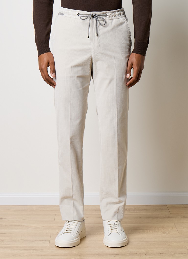 Chino kalhoty Corneliani Tapered z manšestru