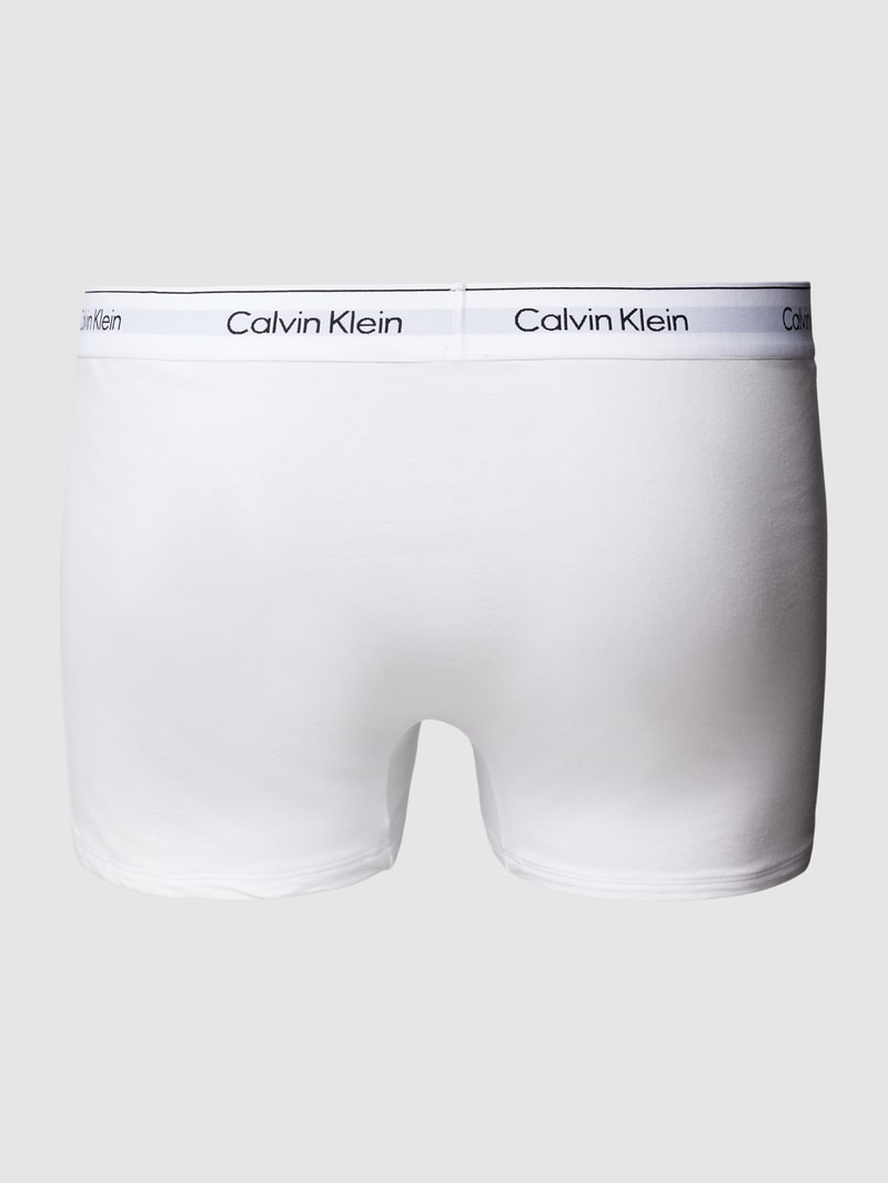 PLUS SIZE Trunks im 3er-Pack mit Label-Detail in mittelgrau meliert