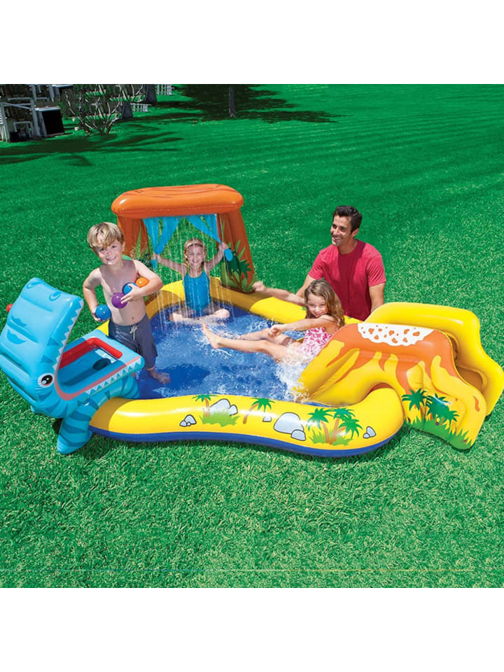 Intex Planschbecken - Dinosaurier Playcenter mit Rutsche (249x191x109cm) in bunt günstig kaufen onesize