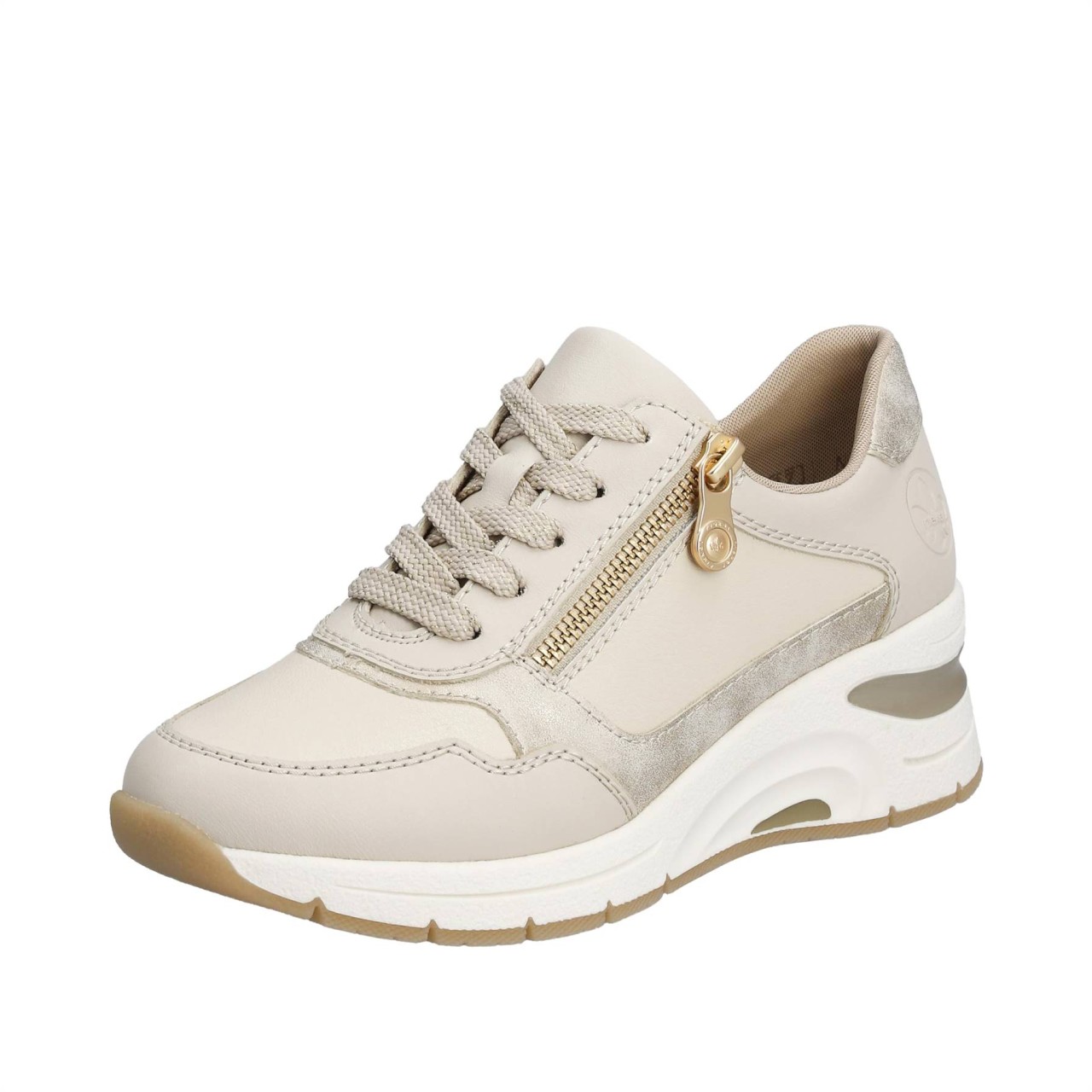 RIEKER Freizeit Schnürer beige