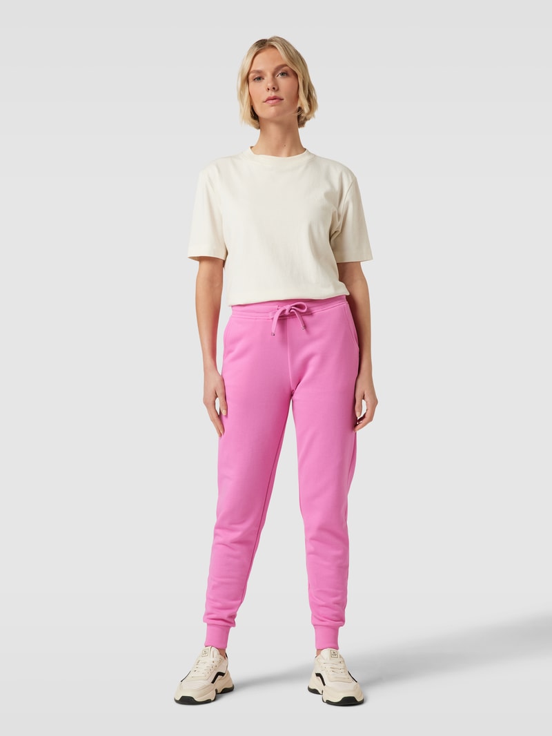 Sweatpants mit elastischem Bund und Tunnelzug in pink