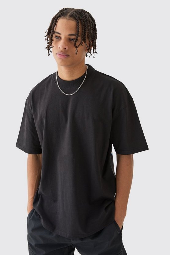 Oversize T-Shirt mit Pour Homme Print