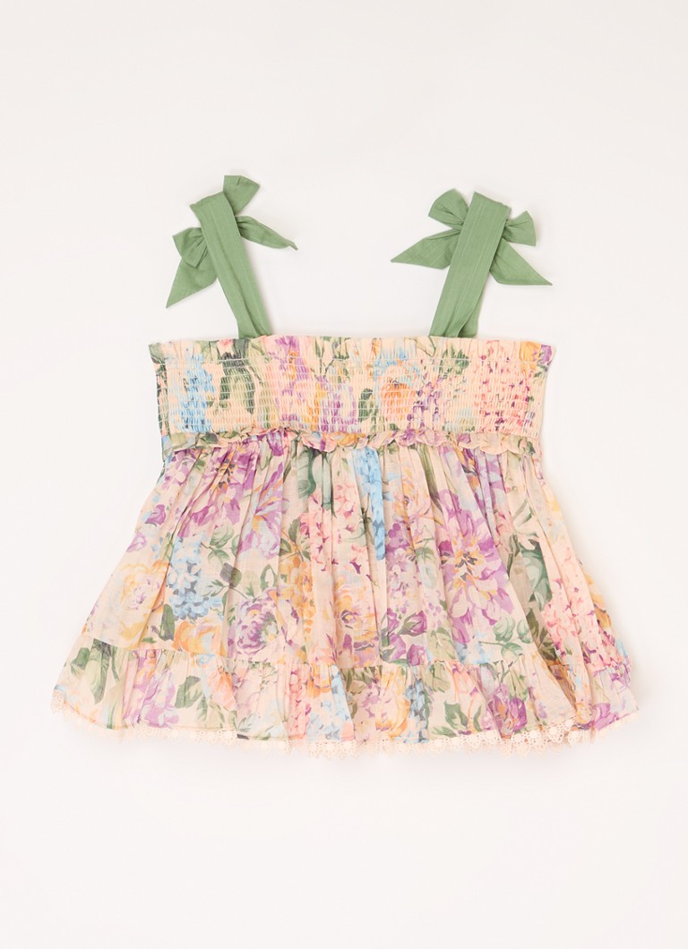 Zimmermann  Halliday tuniek met bloemenprint