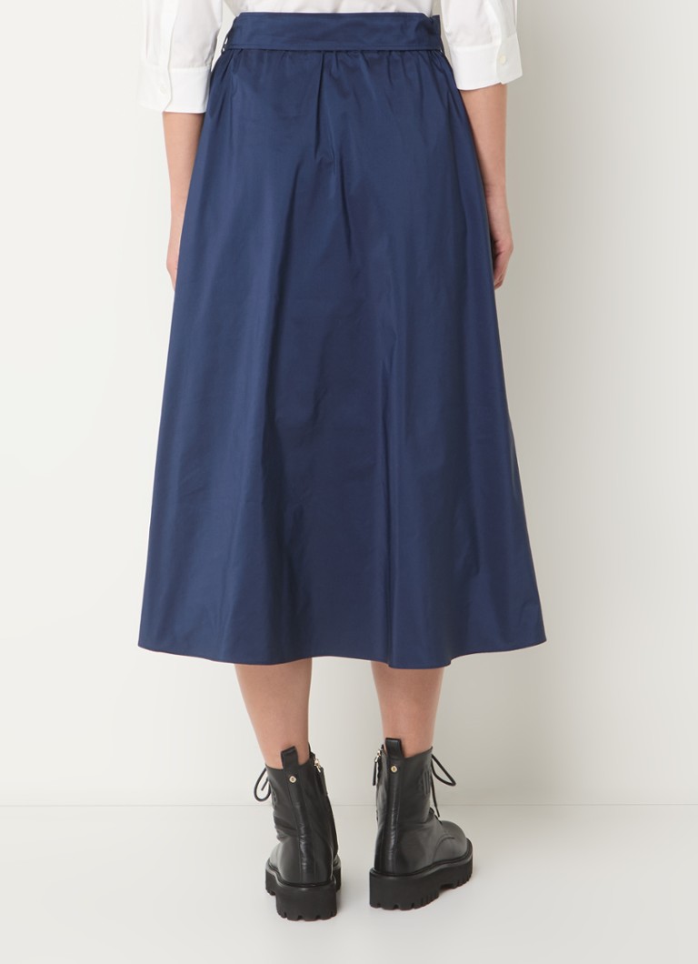 Gonna midi plissettata con cintura in vita di MaxMara Zarda