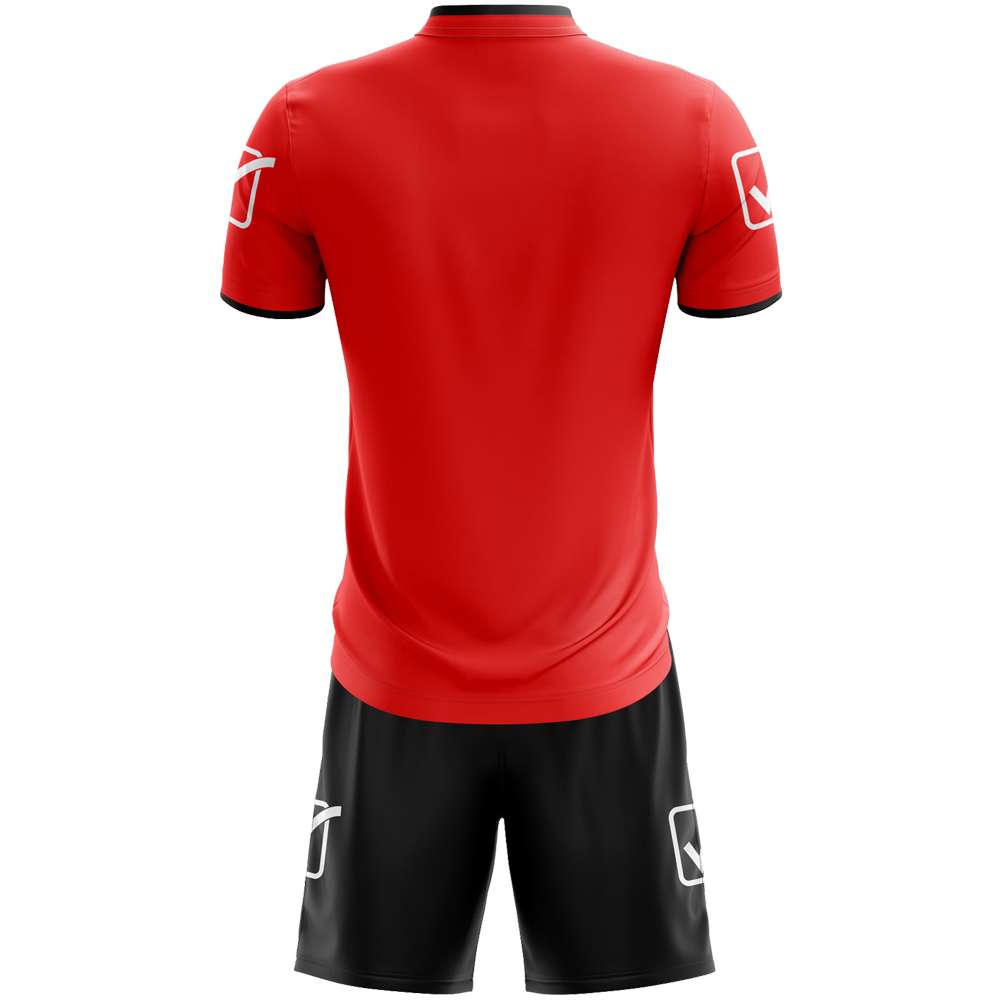 Givova Kit Campo Set Trikot + Shorts schwarz/rot
