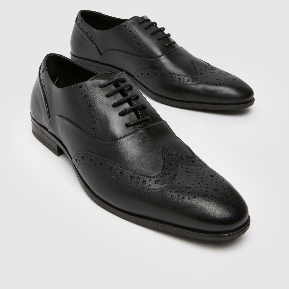 Schuh Row bőr brogue cipők fekete színben