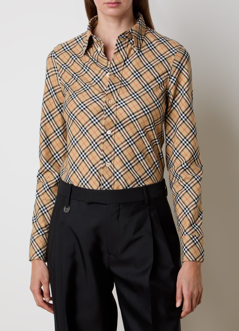 Μπλούζα Burberry από οργανικό βαμβάκι με καρό σχέδιο