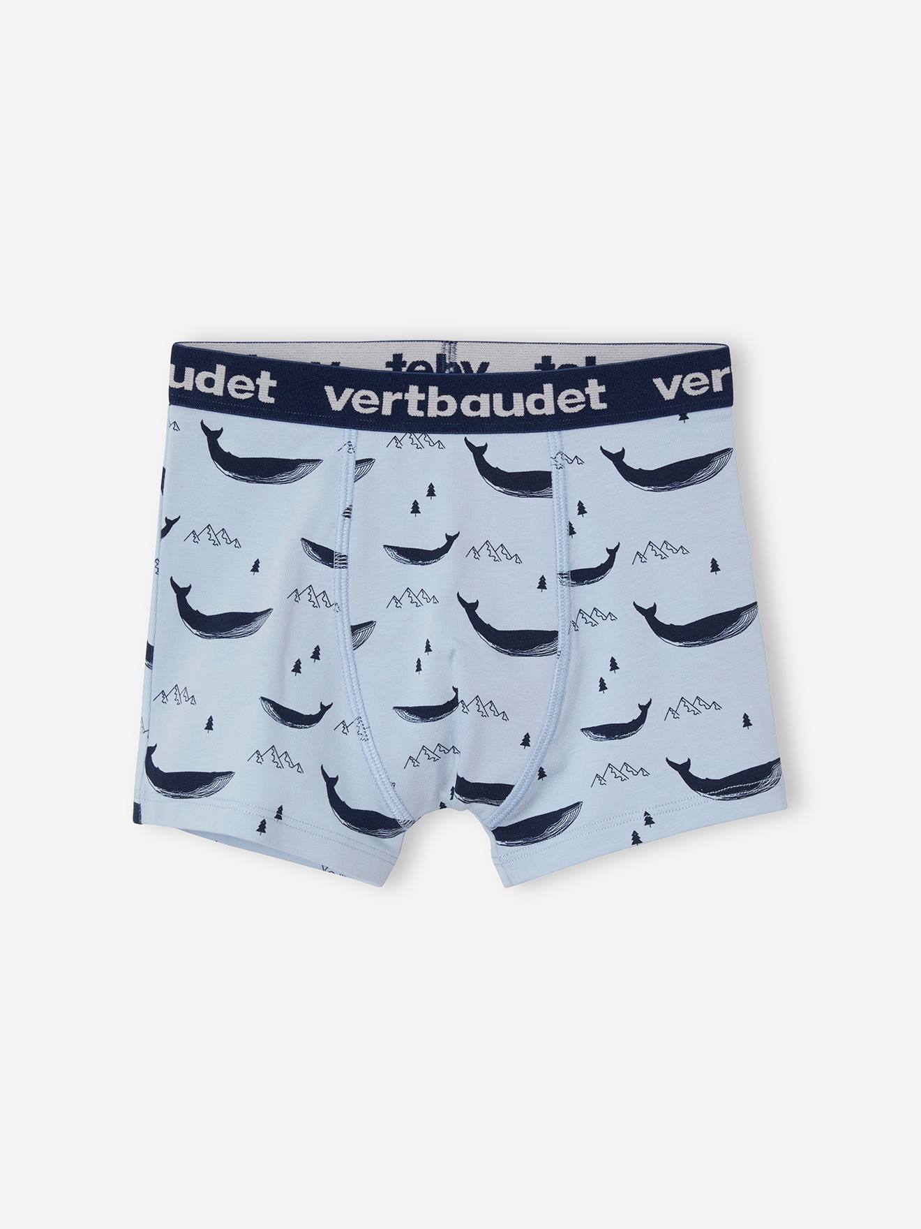 Vertbaudet 5er-Pack Jungen Boxershorts, Wale Oeko-Tex - pack blau