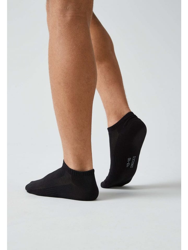 SNOCKS Sneakersocken aus Pflanzenfasern 6 Paar in Schwarz günstig kaufen