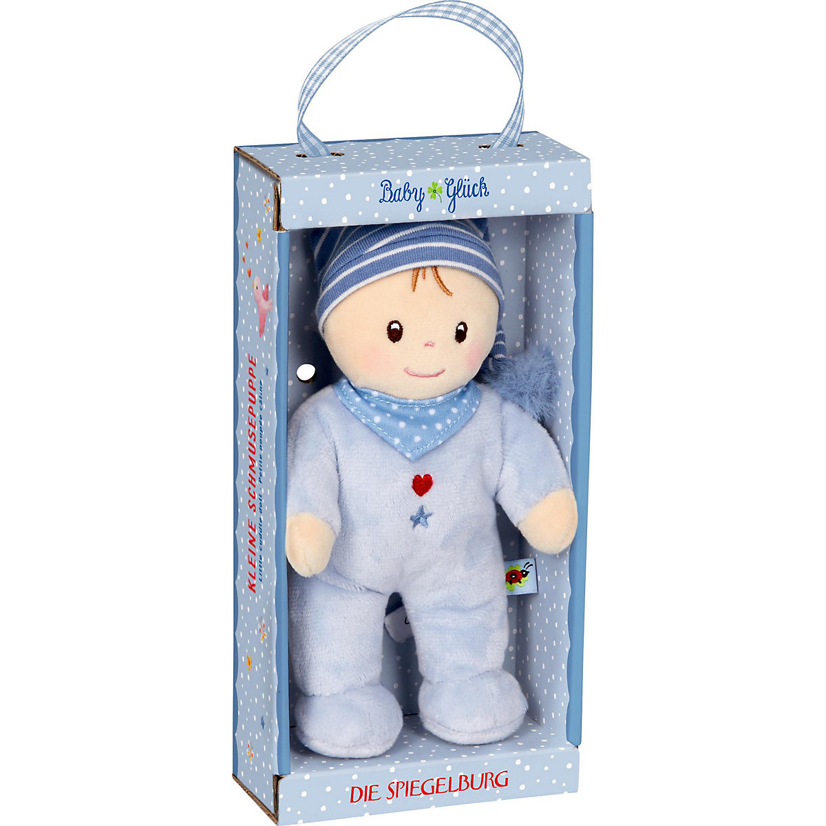 Kleine Schmusepuppe, hellblau - BabyGlück