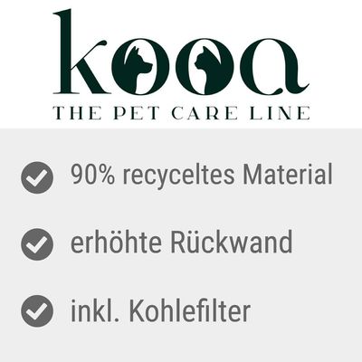 kooa Haubentoilette aus 90% recyceltem Plastik