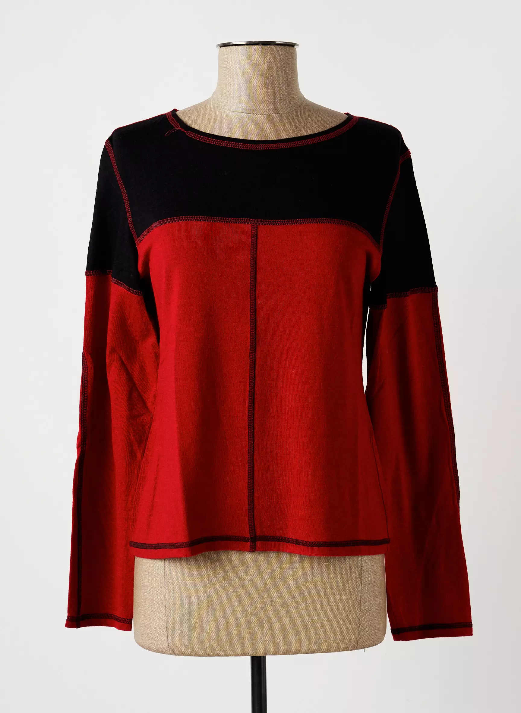 Meri Esca Tshirts Femme couleur rouge