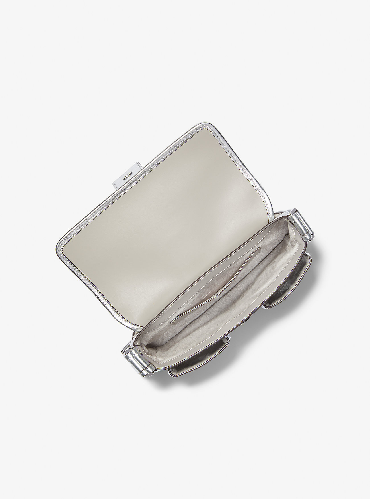 Colby Medium Metallisk Skinnveske - SØLV