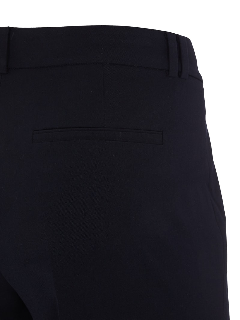 Stoffhose mit schmal zulaufendem Bein Modell 'Hedy' in schwarz