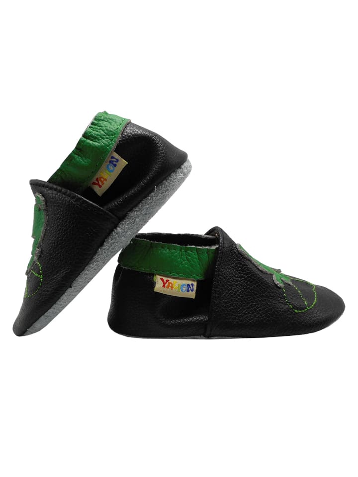 Yalion Leder-Krabbelschuhe 