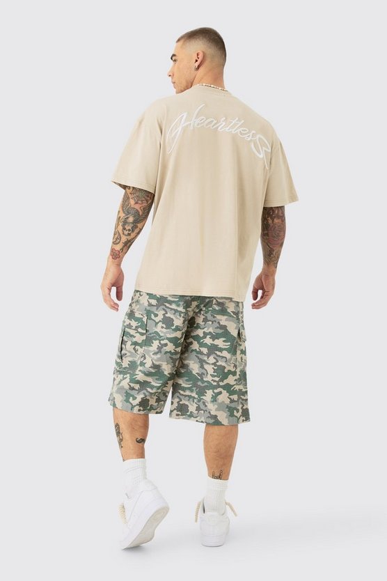 Oversize T-Shirt mit Slogan